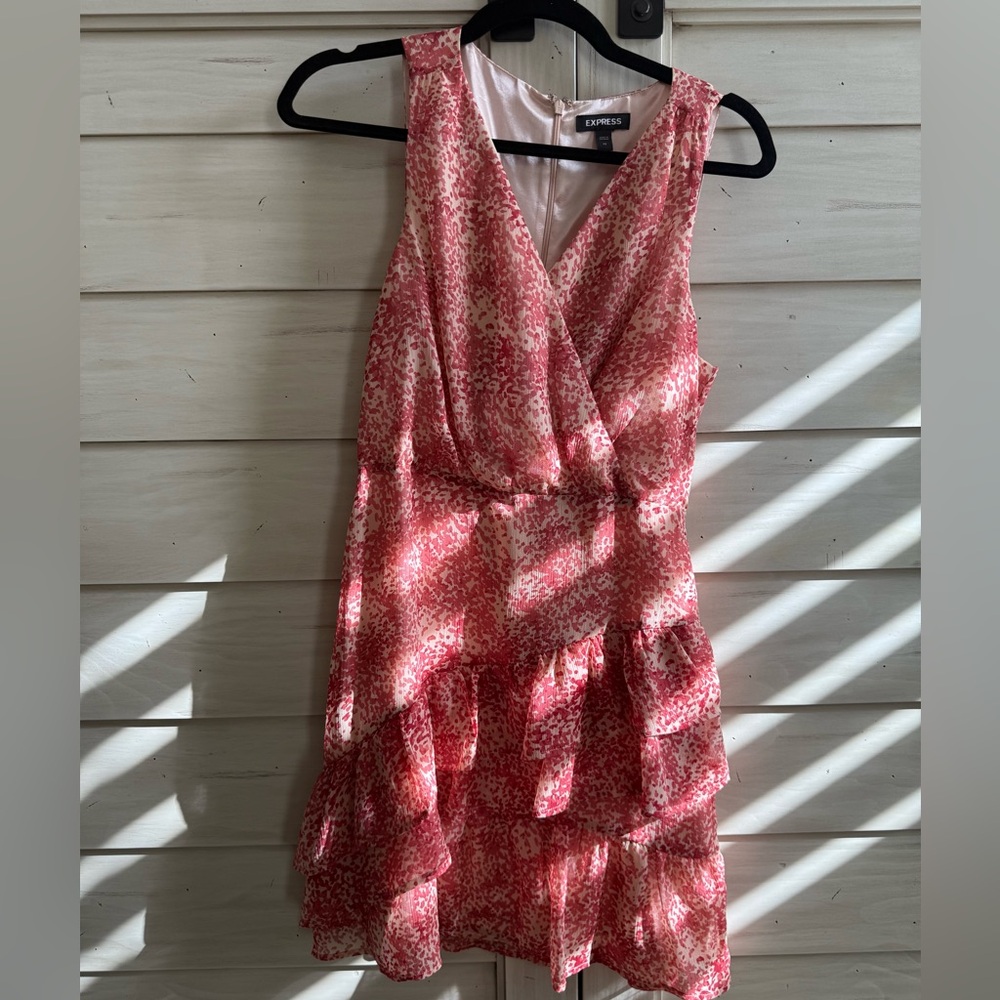 Express Pink Floral Mini Dress